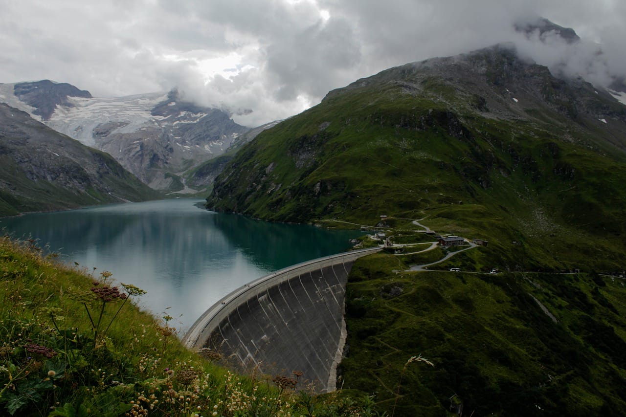 Mooserboden Dam in Austria