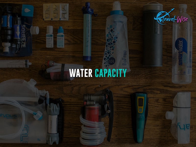 Water bottles and other hiking gadgets are shown in the picture