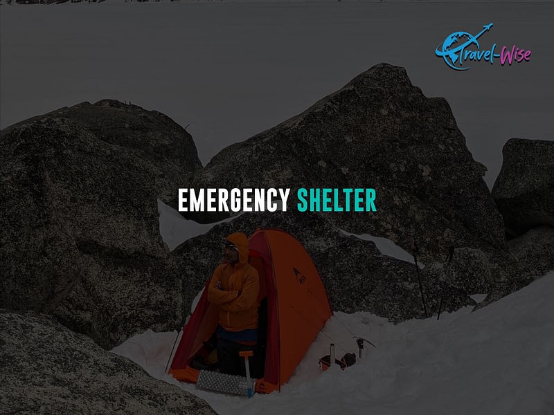 This is a picture of an emergency shelter on Ice Mountain