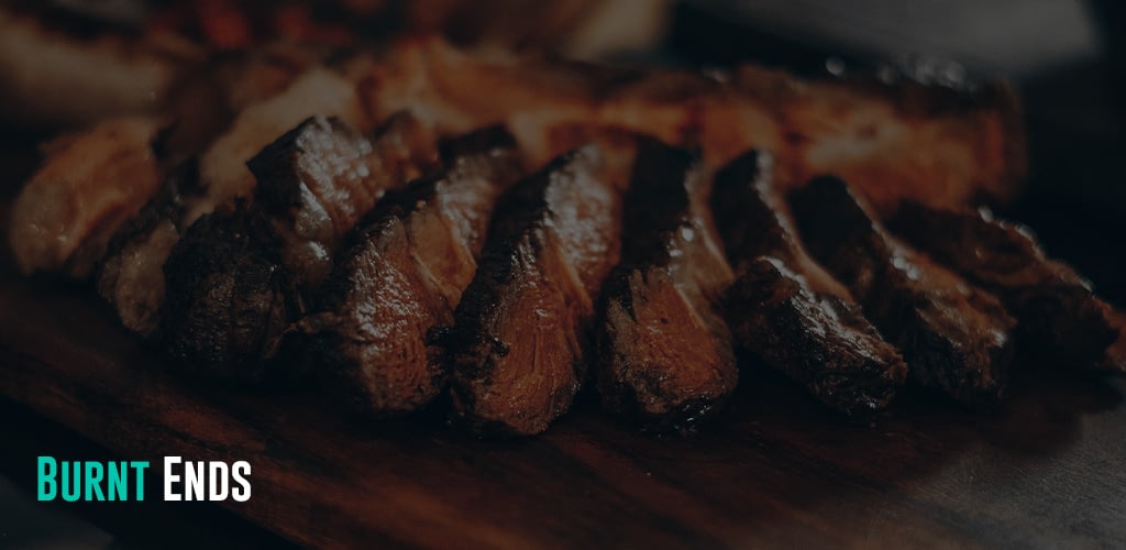 a steak on a wooden board