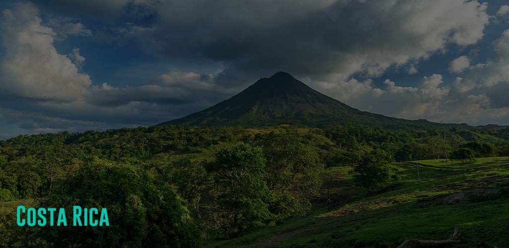a view of a beautifully coned volcano