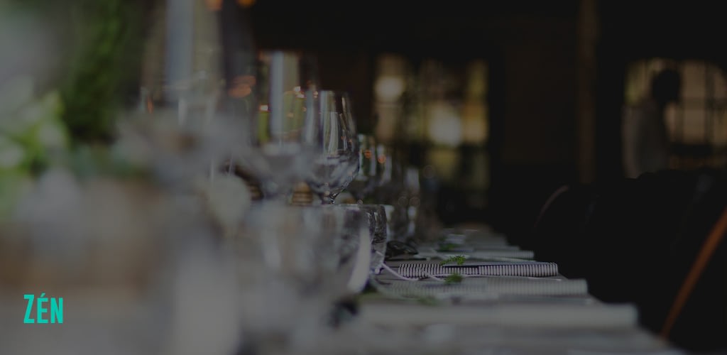 a dining table beautifully designed