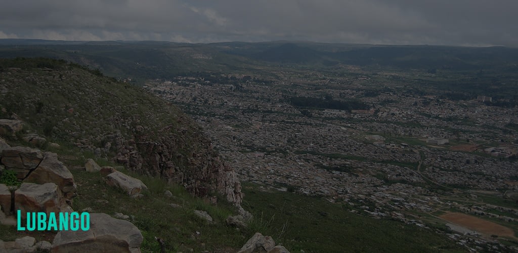 a view  of Lubango from a mountain