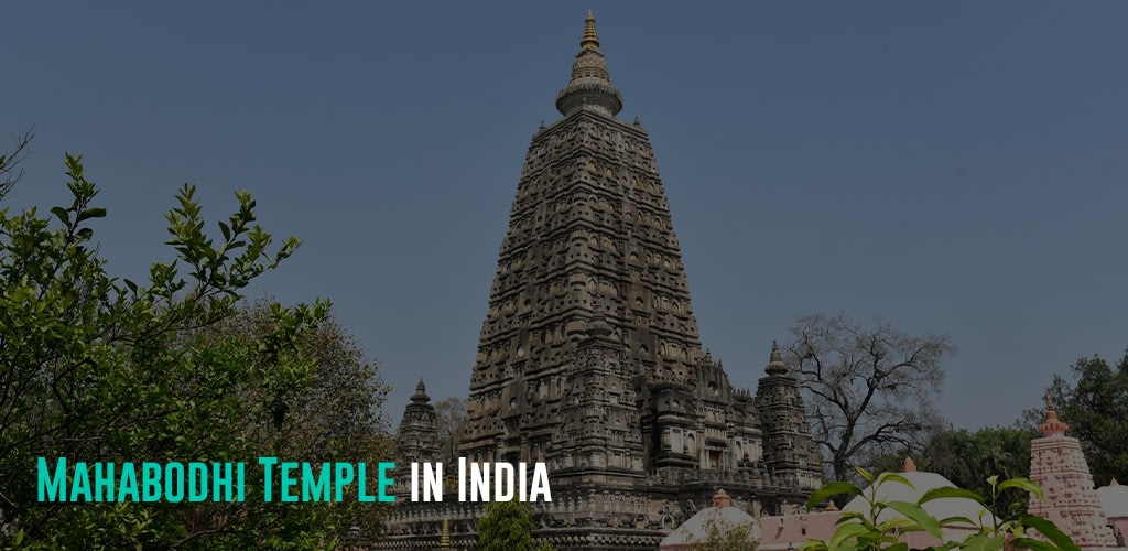  a view of the Mahabodhi Temple from the side