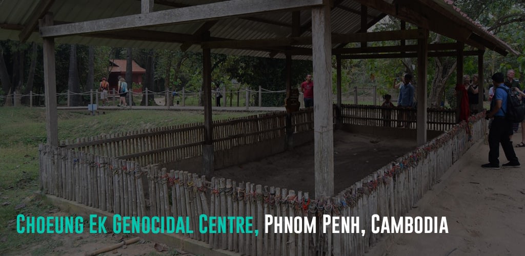 a wooden structure made to honor the death of millions of innocent people