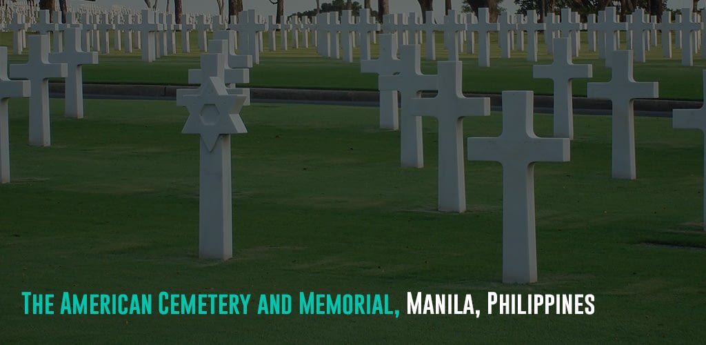 a grave site in memory of more than 17,000 soldiers who died during the Second World War