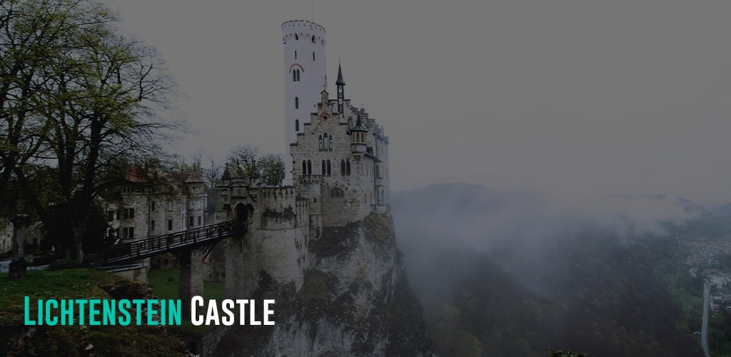 Lichtenstein Castle on a cliff