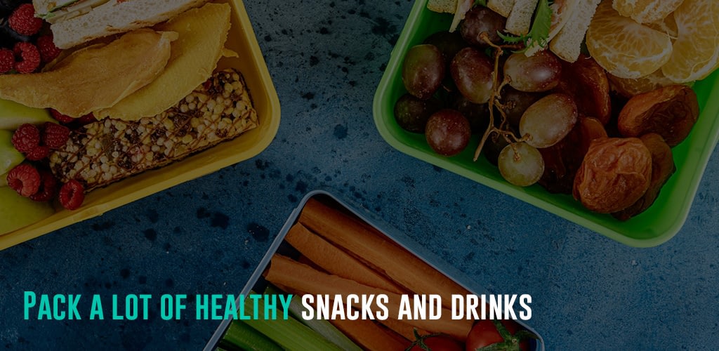 lunchboxes of healthy snacks, like sandwiches, fruits and vegetables