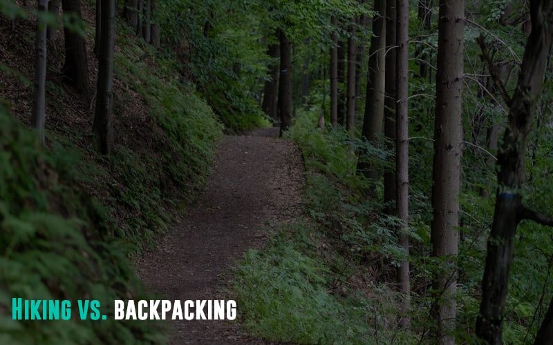 Hiking vs. backpacking