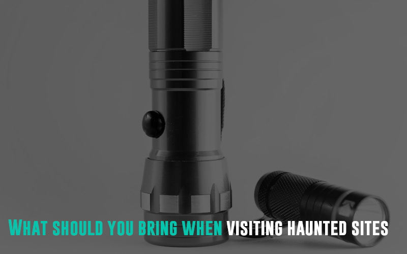 A torchlight is an essential on a haunted tour