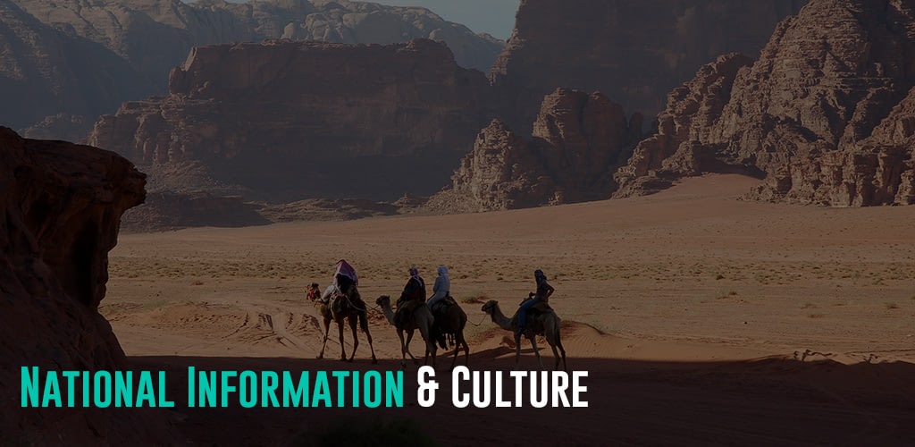 4 people riding on a camel with a scenic view of the Wadi Rum desert, Jordan