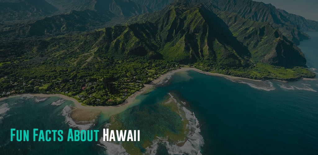 Aerial view of Kauai in Hawaii