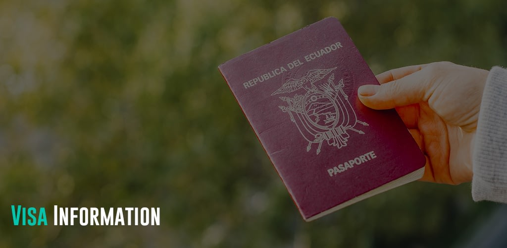 a person holding a passport of Ecuador