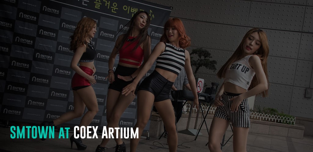 A Korean girl group dancing