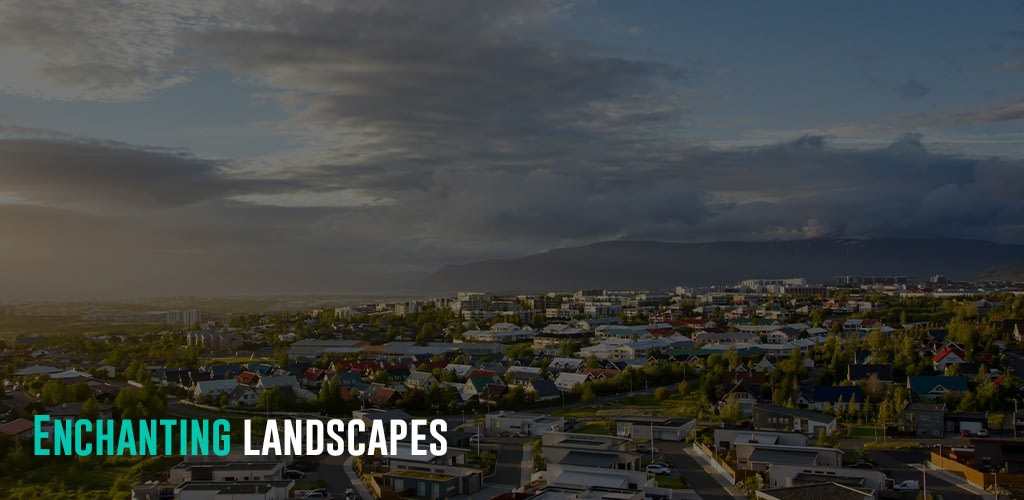 an aerial view of a residential area