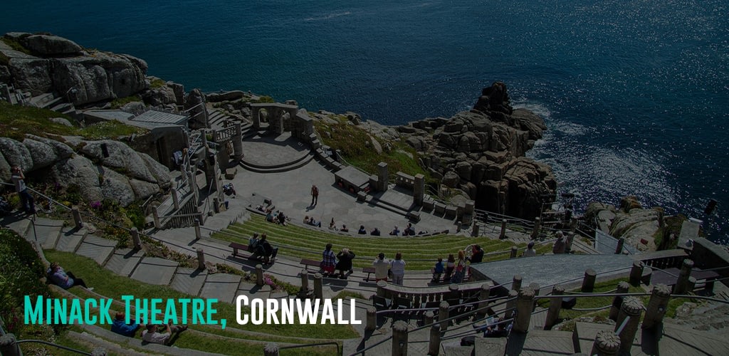 a top view of the Minack Theatre