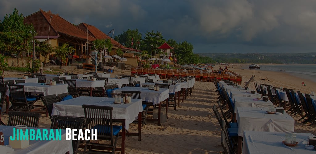 dining tables at the beach