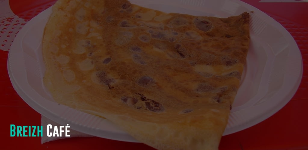 Authentic Breton crêpes on a plate