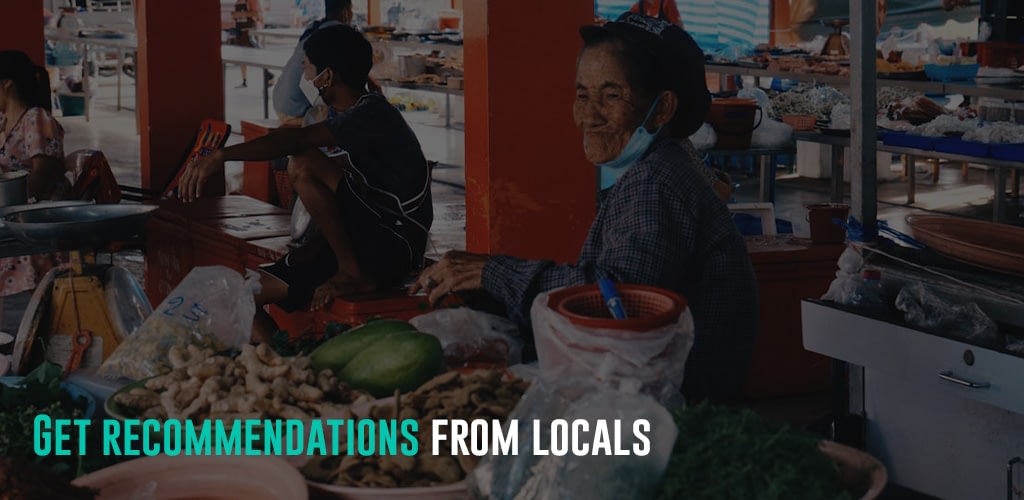 locals in a market