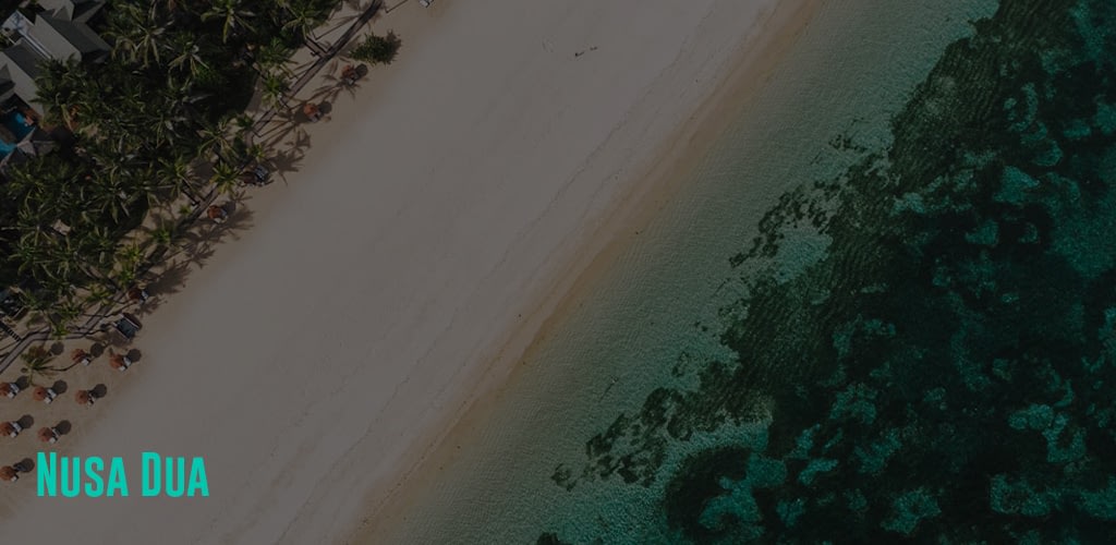 a bird's eye view of the beach