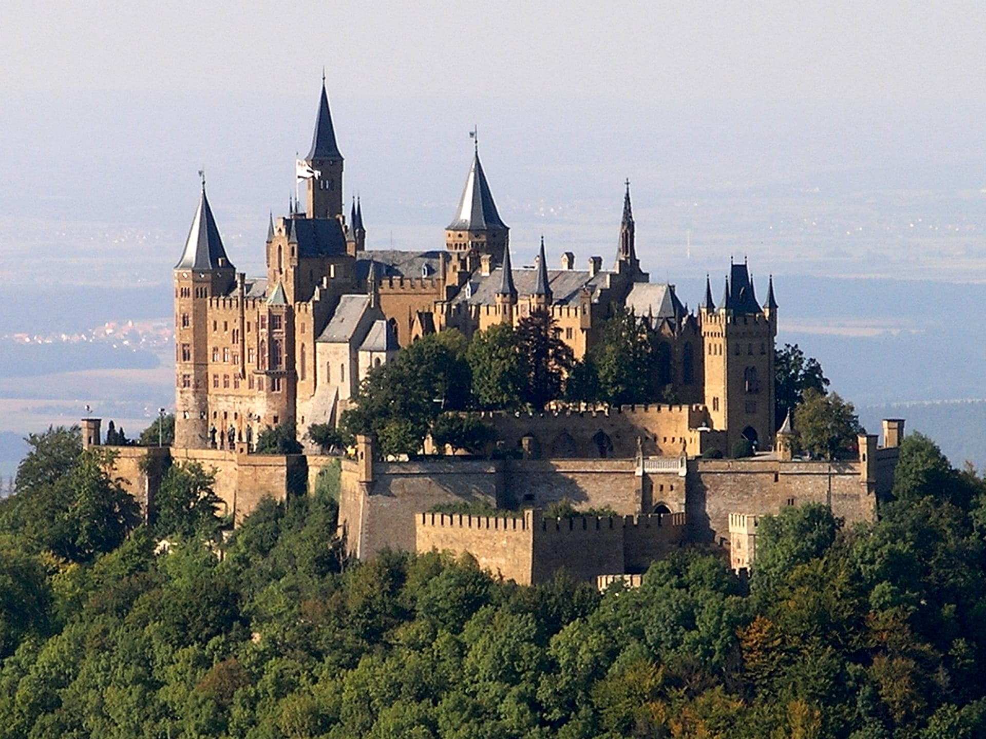 Hohenzollern Castle, Germany; a famous enchanting castle