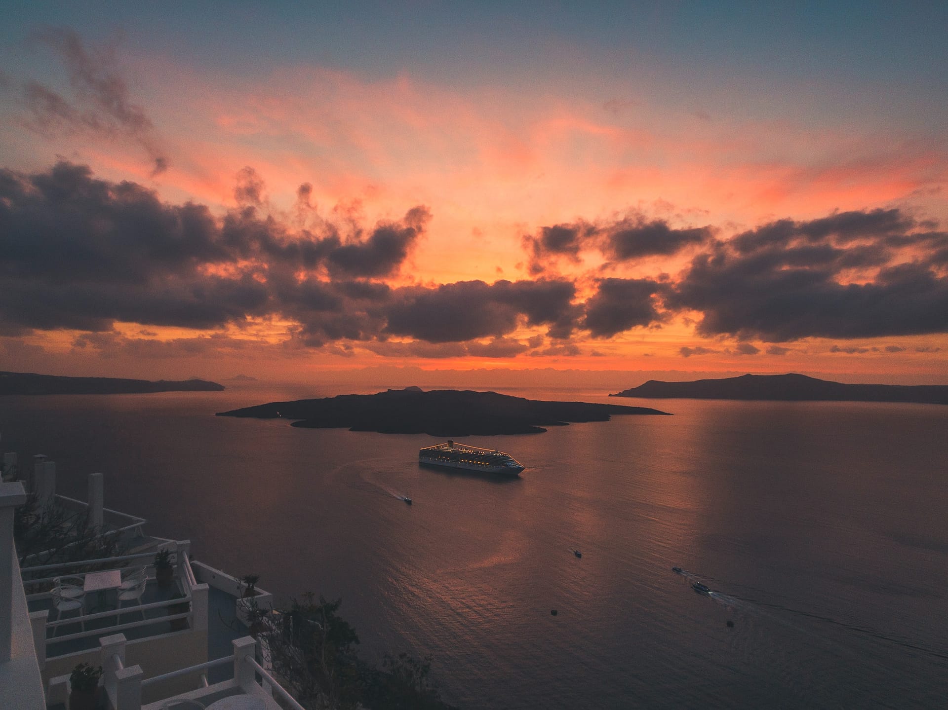 Sunset at Greece - Places to Watch Sunsets